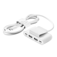 Belkin USB power Extender, 2xC 2xA až 30W, bilý