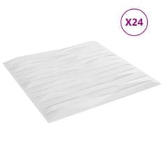 Vidaxl Nástěnné panely 24 ks bílé 50 x 50 cm EPS 6 m² kámen