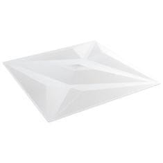 Vidaxl Nástěnné panely 24 ks bílé 50 x 50 cm EPS 6 m² hvězda