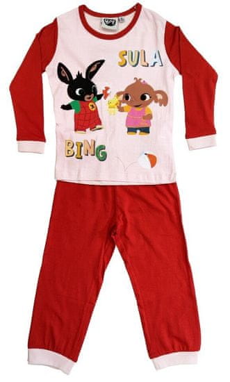 SETINO Dívčí bavlněné pyžamo "Bing" červená