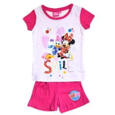 SETINO Dívčí komplet tričko a kraťasy "Minnie Mouse a Daisy" tmavě růžová 122 / 6–7 roků Růžová