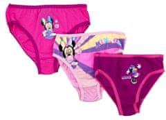 SETINO Dívčí kalhotky Rainbow Minnie Mouse 3 ks 122–128 / 7–8 roků Vícebarevná