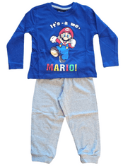 SETINO Chlapecké bavlněné pyžamo Super Mario It'sa me MARIO 98 / 2–3 roky Modrá