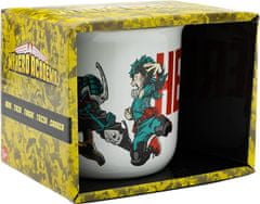 CurePink Keramický hrnek My Hero Academia: Izuku And All Might (objem 410 ml)