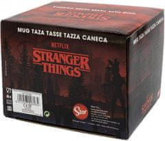 CurePink Keramický hrnek Netflix|Stranger Things: Silhouette (objem 415 ml)