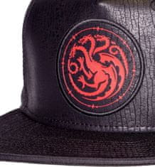 OEM Kšiltovka House of the Dragon|Rod draka: Symbol Targaryenů (nastavitelná) černá polyester polyuretan Velikost oblečení: NASTAVITELNÁ