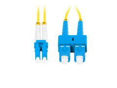 Lanberg optický patch cord SM SC/UPC-LC/UPC duplex 5m LSZH G657A1 průměr 3mm, barva žlutá