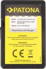 PATONA nabíječka Foto Dual Panasonic DMW-BLG10 s LCD,USB