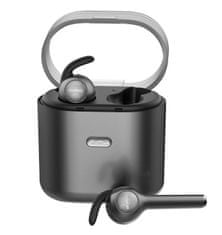 Immax OPRAVENÉ - IMMAX headset TWS BT0001/ sluchátka + mikrofon/ bezdrátová/ BT 4.2 + EDR/ handsfree/ výdrž 3h/ dosah 10m/ čer...