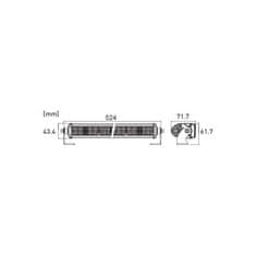 AUTOLAMP Světlomet LED 4800 lm 12-24V homologace 52,4cm