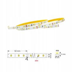 Design Light 5m Pásek LED Design Light 12V DC 2835 300 SMD IP20 54W 8mm Modrá