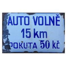 Retro Cedule Cedule Auto Volně 15km Pokuta 50kč