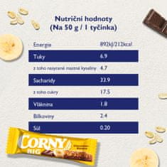 Corny BIG cereální tyčinka banán v mléčné čokoládě 24 x 50 g