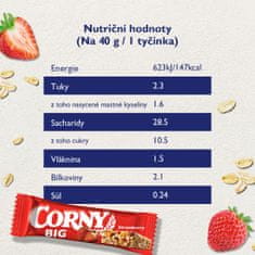 Corny BIG cereální tyčinka jahoda 24 x 40 g