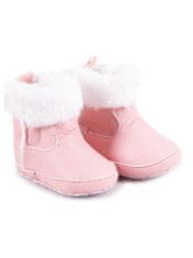 YOCLUB Yoclub Dívčí boty na suchý zip OBO-0185G-0500 Pink 0-6 měsíců