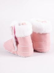 YOCLUB Yoclub Dívčí boty na suchý zip OBO-0185G-0500 Pink 0-6 měsíců