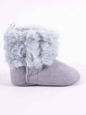 YOCLUB Yoclub Dívčí boty na suchý zip OBO-0188G-2800 Grey 6-12 měsíců