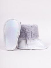 YOCLUB Yoclub Dívčí boty na suchý zip OBO-0190G-4500 Silver 0-6 měsíců