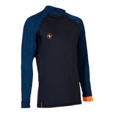 AQUALUNG pánské tričko RASHGUARD SLIM FIT, černá/námořní modrá M