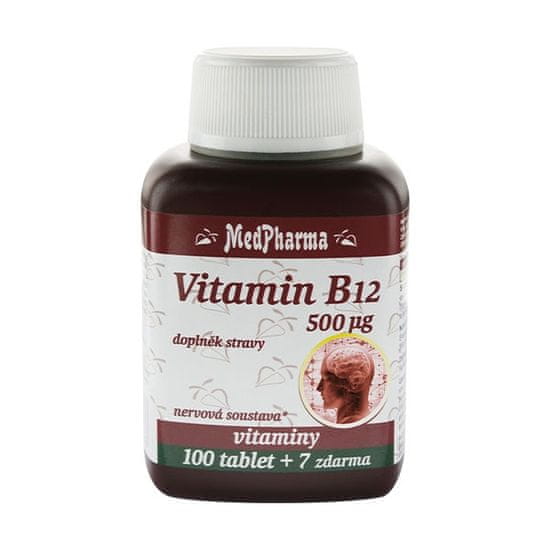 MedPharma Vitamin B12 (kyanokobalamin) 500 µg, 107 tablet