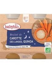 Babybio Večerní menu mrkvové mouliné a quinoa 2x 200 g