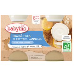 Babybio Brassé hruška skořice 2x 130 g