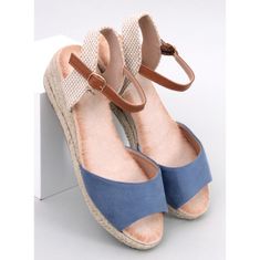 Espadrilky na platformách Blue velikost 39