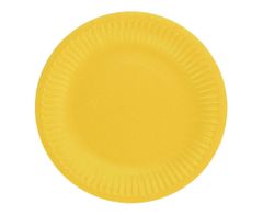 Párty talíře - žluté - 18 cm - 6 ks