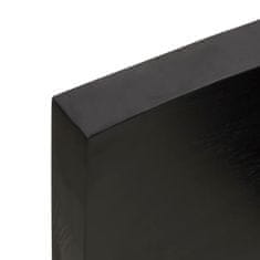 Vidaxl Koupelnová deska tmavě šedá 100x30x(2-6) cm ošetřený masiv