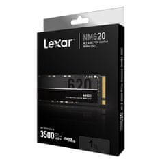 Lexar SSD NM620 PCle Gen3 M.2 NVMe - 1TB (čtení/zápis: 3500/3000MB/s)