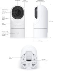 Ubiquiti IP kamera UniFi Protect UVC-G5-Flex, outdoor, 4Mpx, IR, PoE napájení, LAN 100Mb