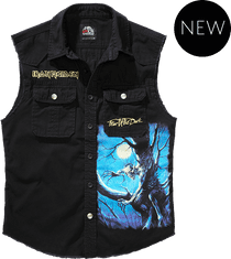 BRANDIT košile Iron Maiden Vintage Shirt sleeveless FOTD černá Velikost: M