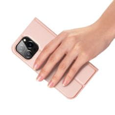 Dux Ducis Skin Pro knížkové pouzdro na iPhone 15 Pro Max, růžové