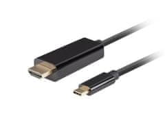 Roline Lanberg USB-C(M)->HDMI(M) kabel 3m 4K 60Hz černá