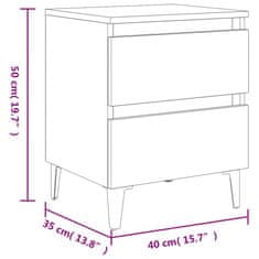 Vidaxl Noční stolky 2 ks dub sonoma 40 x 35 x 50 cm kompozitní dřevo