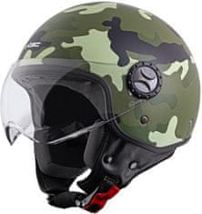 W-TEC Helma na skútr FS-701C Camo (Velikost: XS (53-54), Barva: camo)