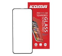 KOMA Tvrzené sklo Full Cover pro Samsung A52 4G, zaoblení 3D, tvrdost 9H