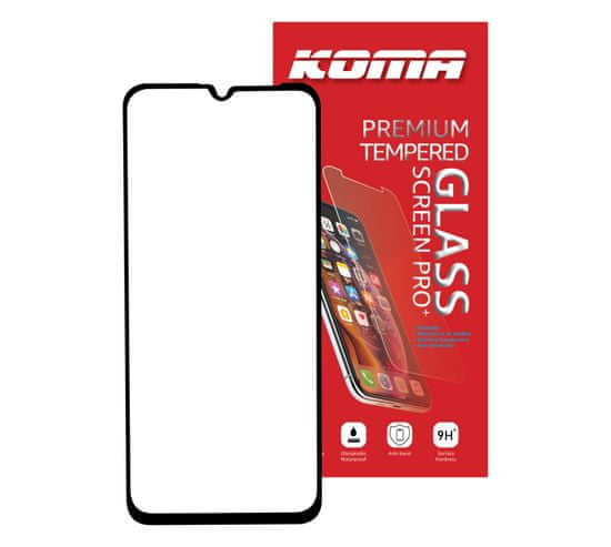 KOMA Tvrzené sklo Full Cover pro Samsung M23 5G, zaoblení 3D, tvrdost 9H