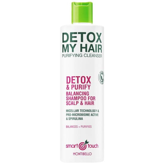 Montibello Smart Detox Purifying Cleanser - čisticí šampon, Ochrana barvy barvených vlasů, 300ml