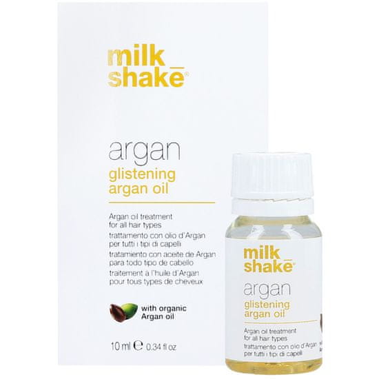 Milk Shake Glistening Argan Oil - Vyživující arganový olej, eliminuje problém krepatění vlasů, 10ml