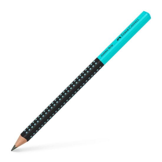 Faber-Castell Grafitová tužka Grip Jumbo/HB Two Tone černá/tyrkysová