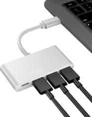 KOMA USB-C Hub 4in1, multiport, 2x USB-A 2.0, 1x USB-A 3.0, 1x USB-C