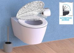 Duroplastové WC sedátko se zpomalovacím mechanismem SOFT-CLOSE MOSAIC GREY, ED82118