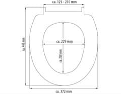 Duroplastové WC sedátko se zpomalovacím mechanismem SOFT-CLOSE MOSAIC GREY, ED82118