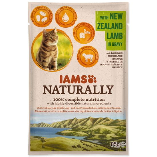 IAMS Kapsička IAMS Naturally jehněčí v omáčce 85 g