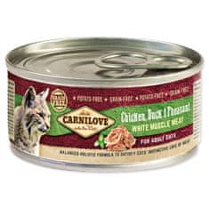 Carnilove Konzerva CARNILOVE WMM Chicken, Duck & Pheasant for Adult Cats 100 g