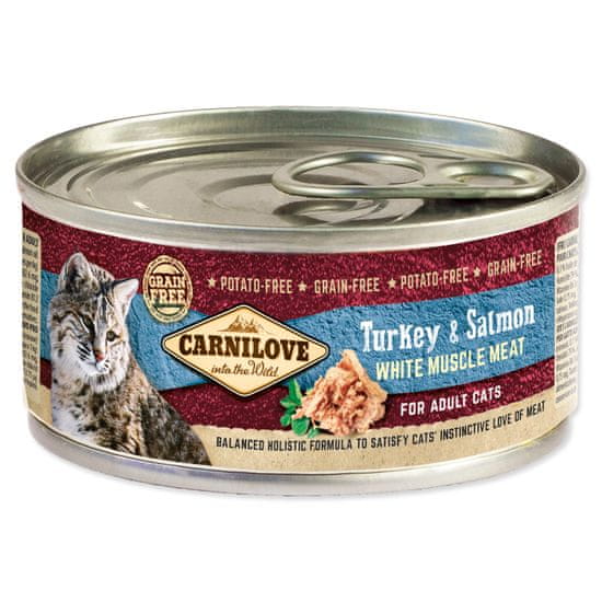 Carnilove Konzerva CARNILOVE WMM Turkey & Salmon for Adult Cats 100 g