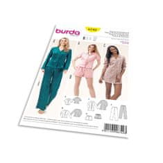 Burda Střih Burda 6742 - Dámské pyžamo, noční košile