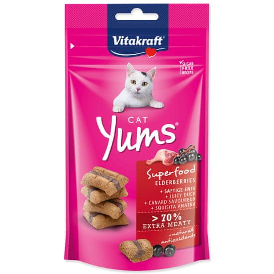 Vitakraft VITAKRAFT Cat Yums Superfood bezinky 40 g