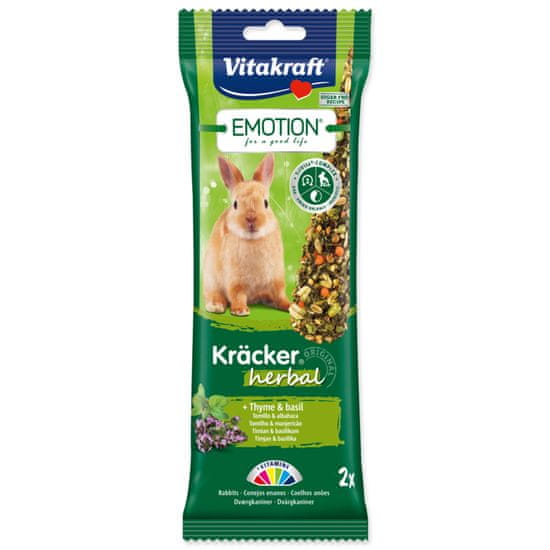 Vitakraft Tyčinky VITAKRAFT Emotion Kracker králík herbal 112 g
